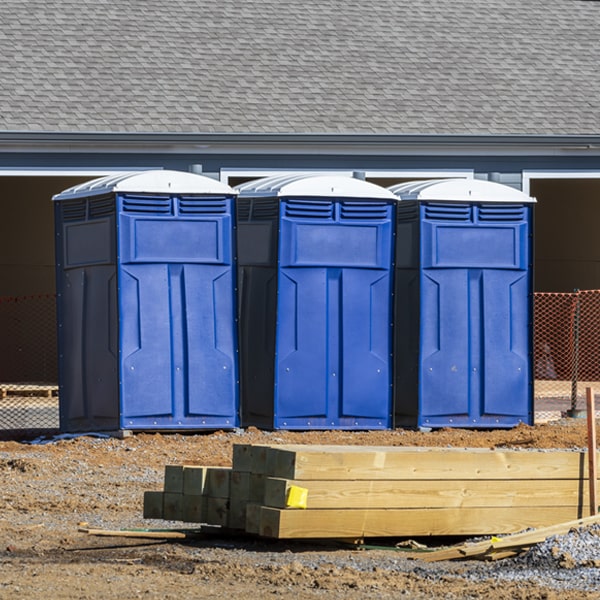 can i customize the exterior of the portable restrooms with my event logo or branding in Portland NY